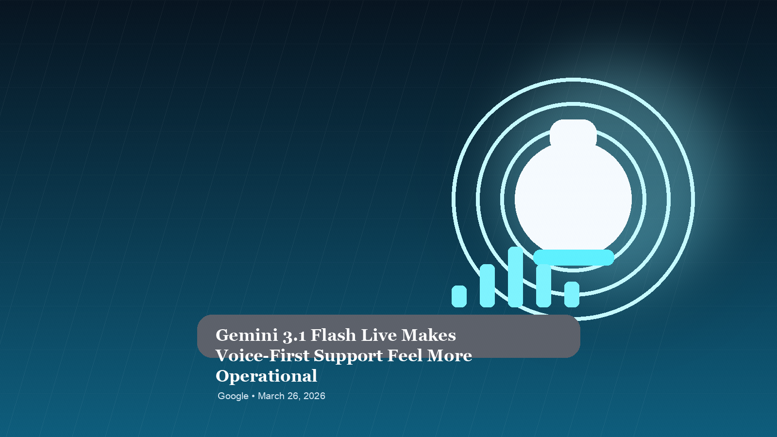 Cover image for Gemini 3.1 Flash Live Makes Voice-First Support Feel More Operational