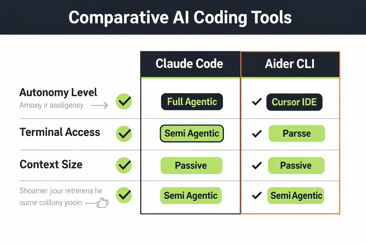 Comparison with Alternatives: Claude Code vs. Cursor, Aider, and GitHub Copilot (TABLE)