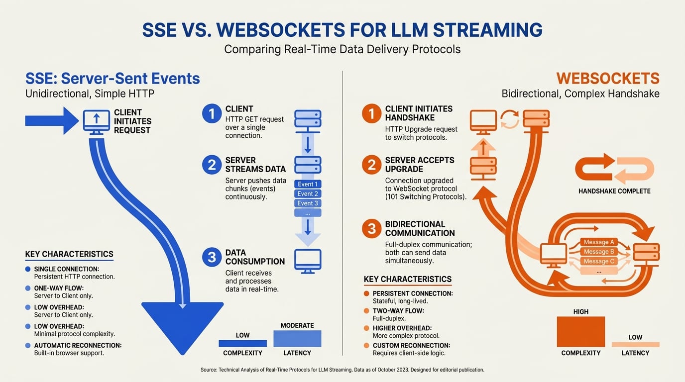 Why SSE for LLM streaming