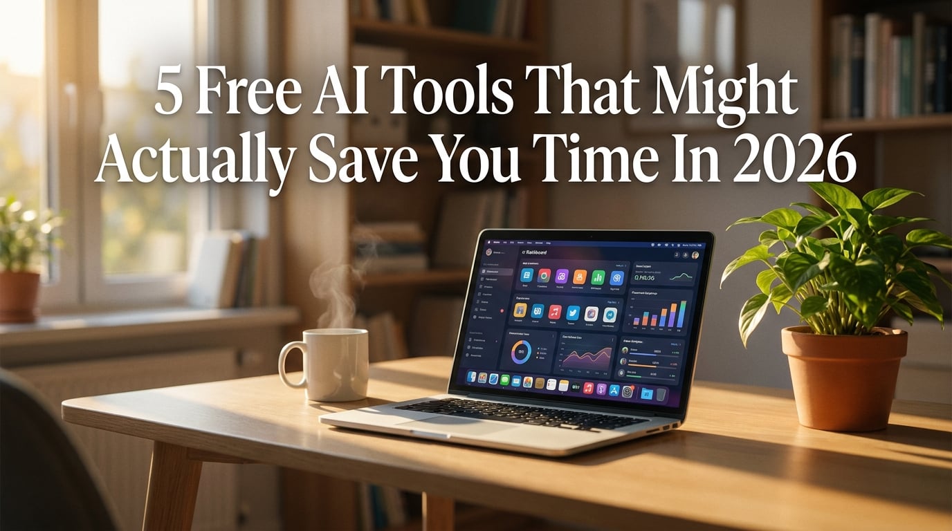 5 Free AI Tools That Might Actually Save You Time In 2026