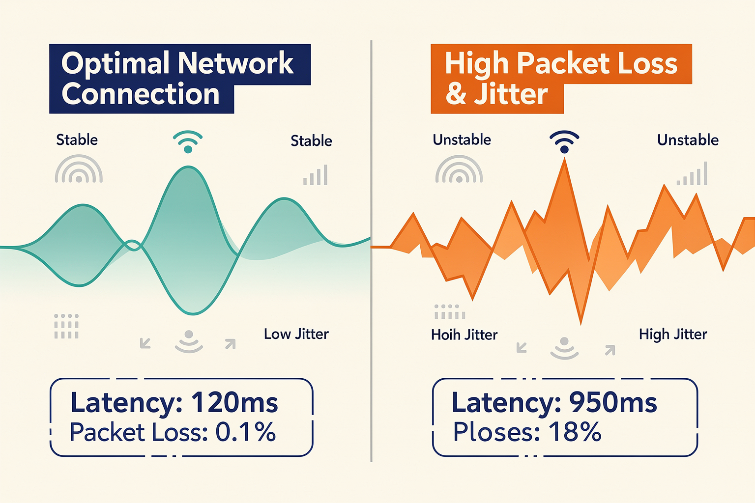 Real-World Performance: Evaluating Under Network Jitter