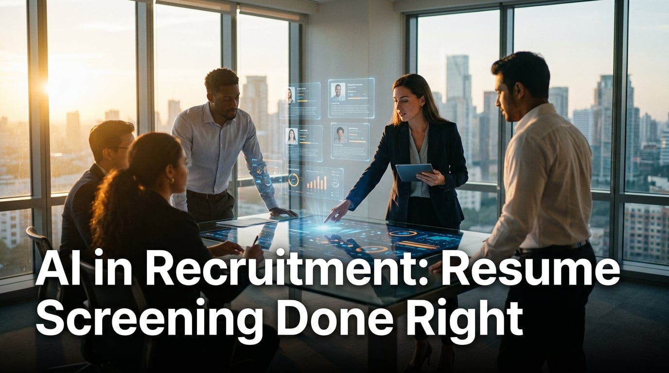 Cover image: AI in Recruitment: Resume Screening Done Right