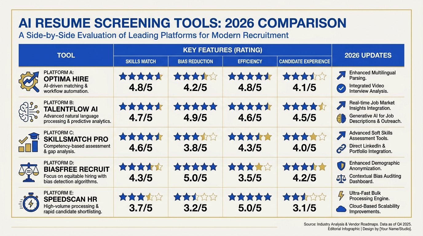 AI Resume Screening Tools Comparison (2026)