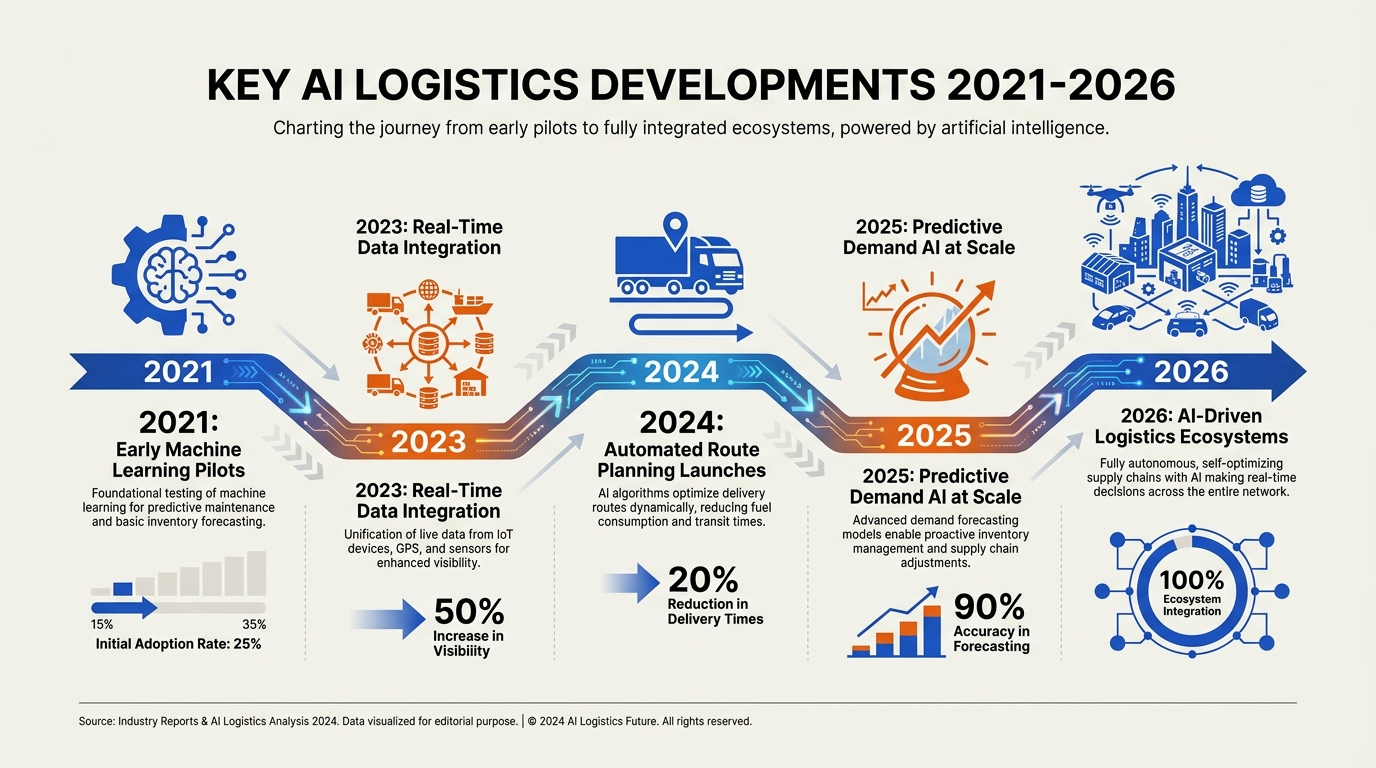 Key Developments in AI Logistics (2026) (TABLE)
