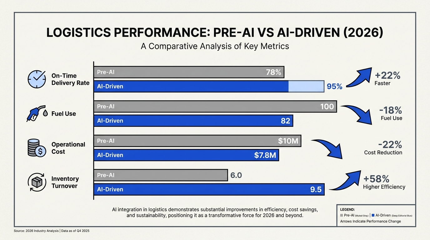 Comparing Pre-AI and AI-Driven Logistics Performance