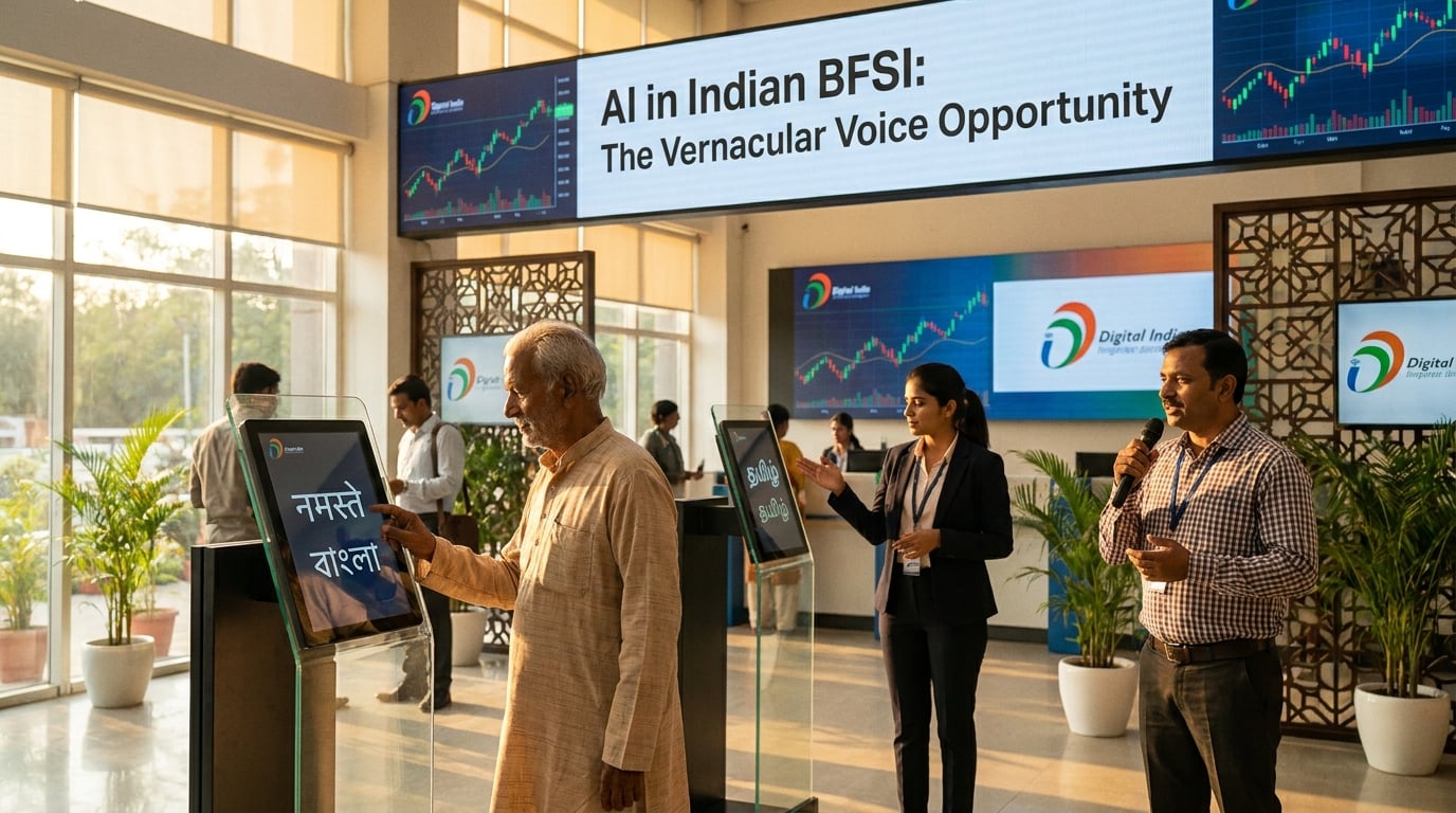 Cover image: AI in Indian BFSI: The Vernacular Voice Opportunity