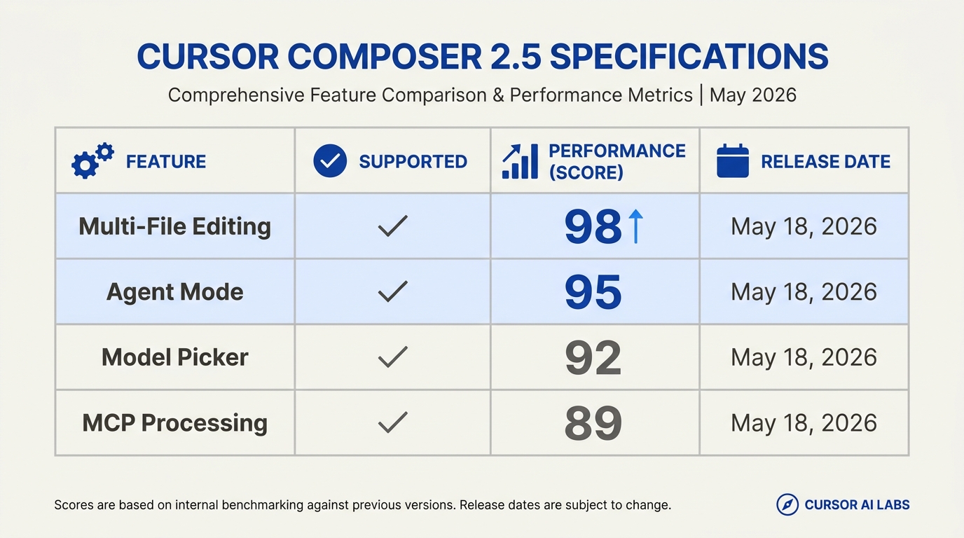 Cursor Composer 2.5: Overview & Specifications