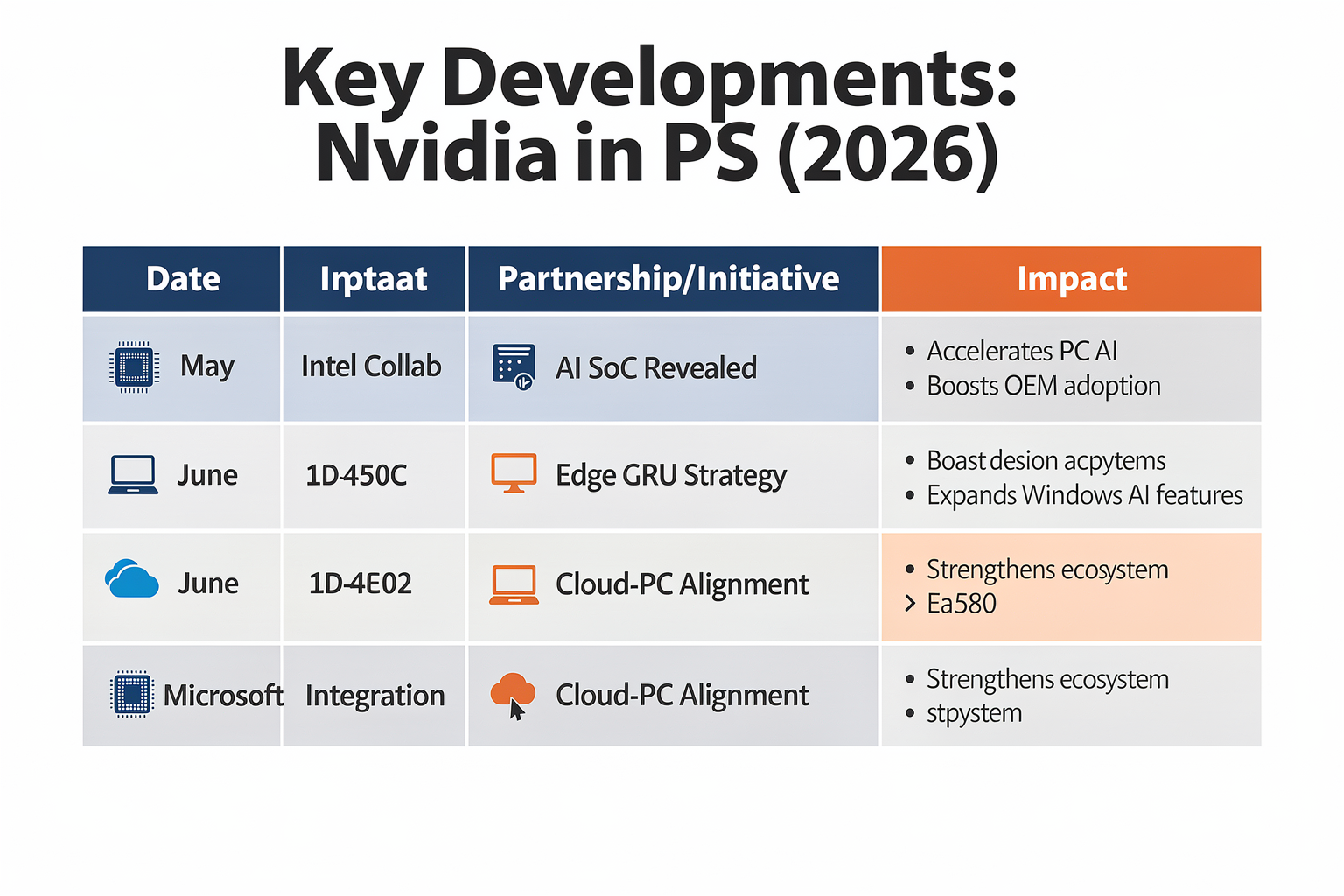 Key Developments in 2026: Nvidia's Push into PCs (TABLE)