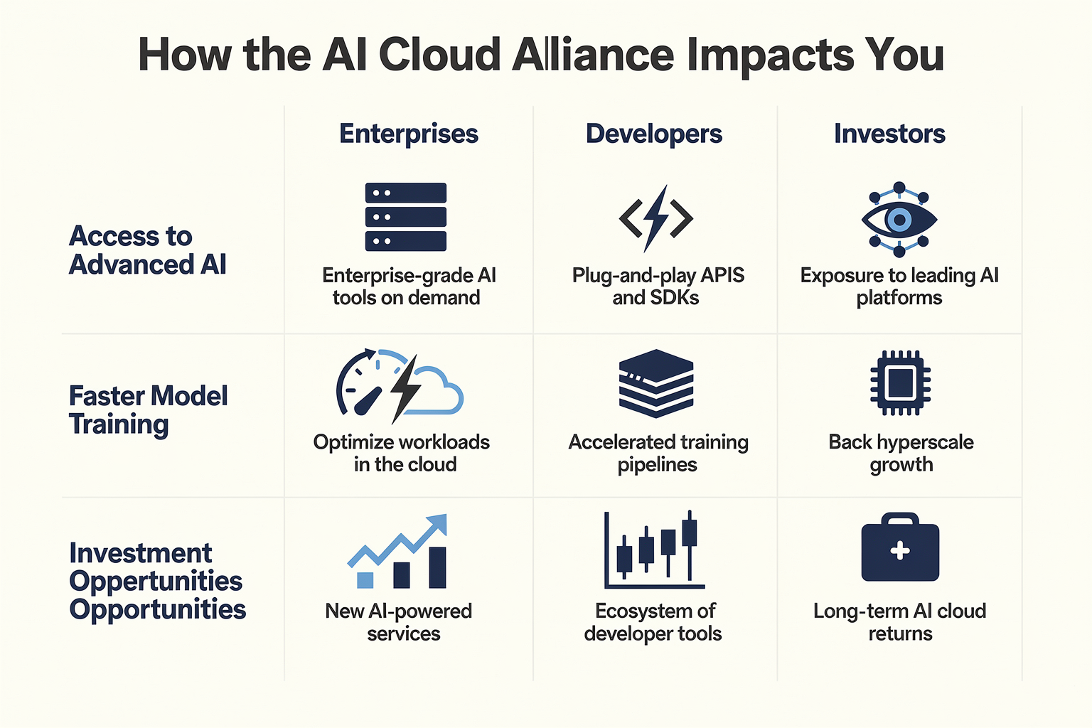 What This Means For You: Enterprise, Developers, Investors (TABLE)