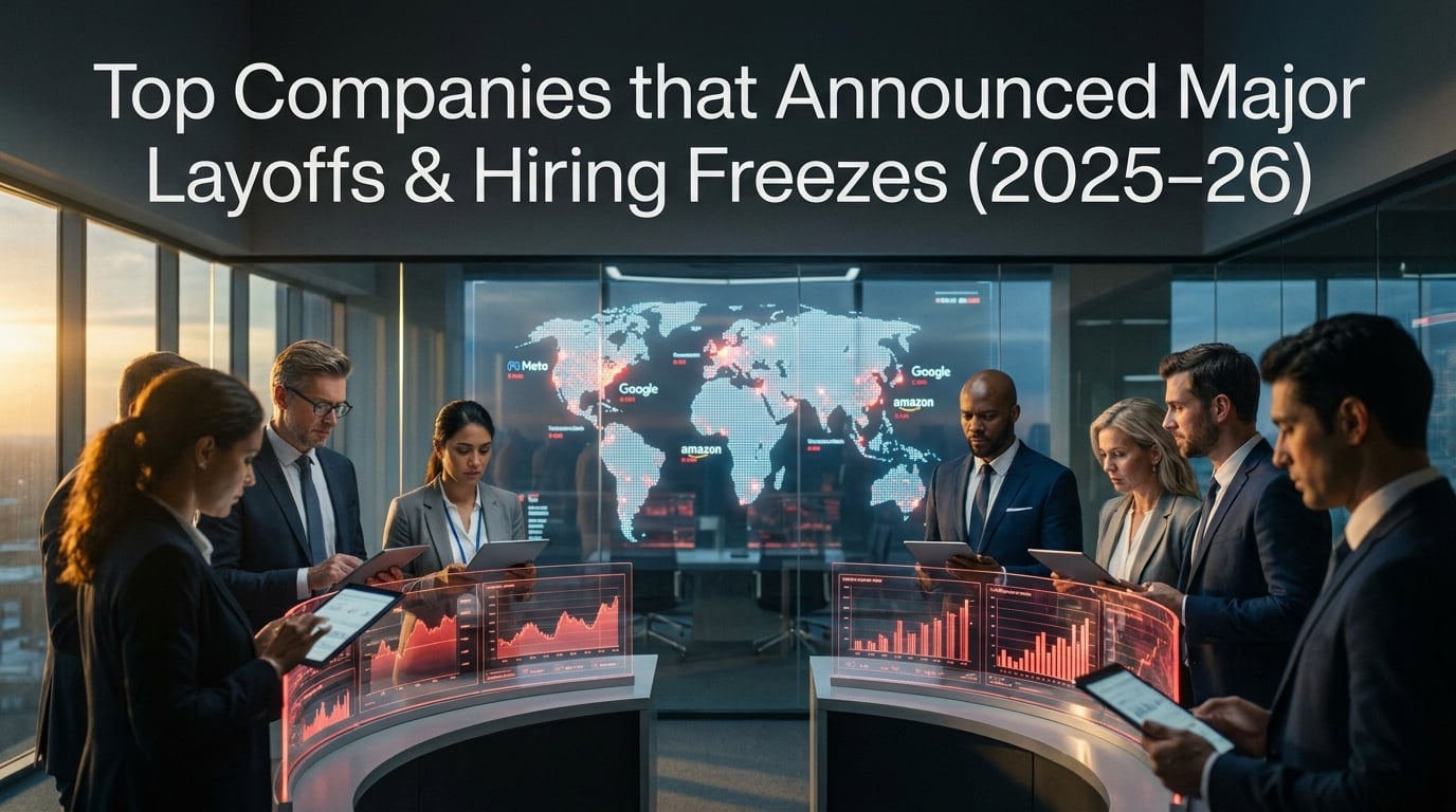 Top Companies that Announced Major Layoffs & Hiring Freezes (2025–26)