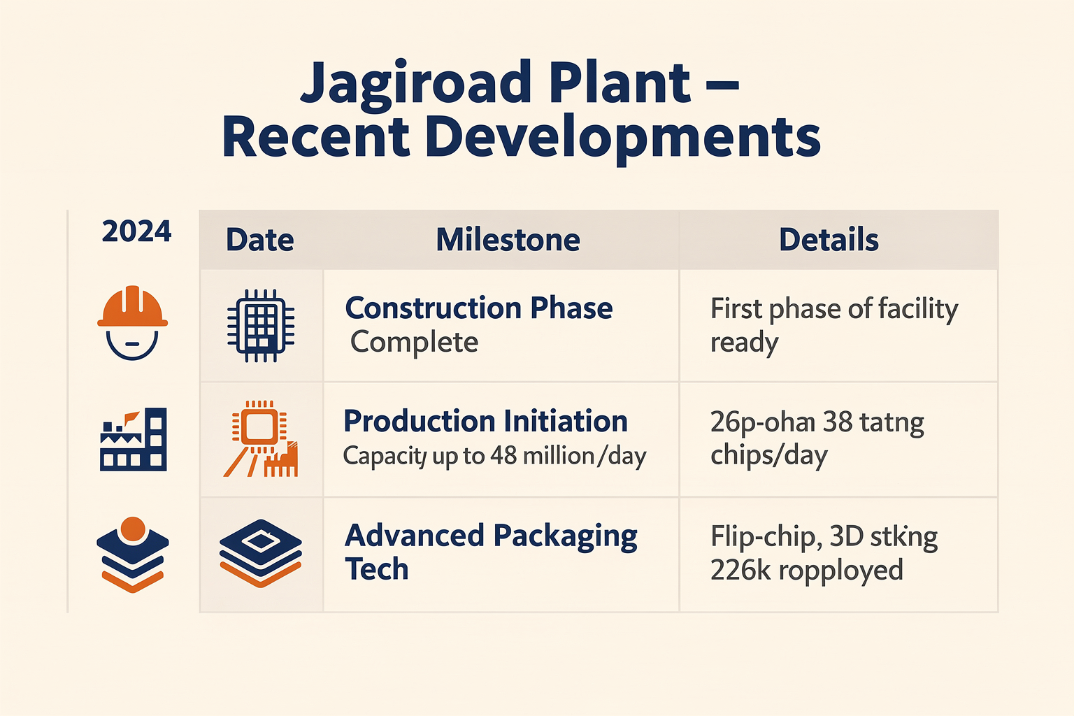 Key Developments (TABLE)