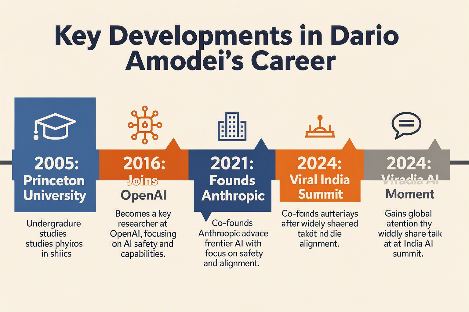 Key Developments in Dario Amodei's Career (TABLE)