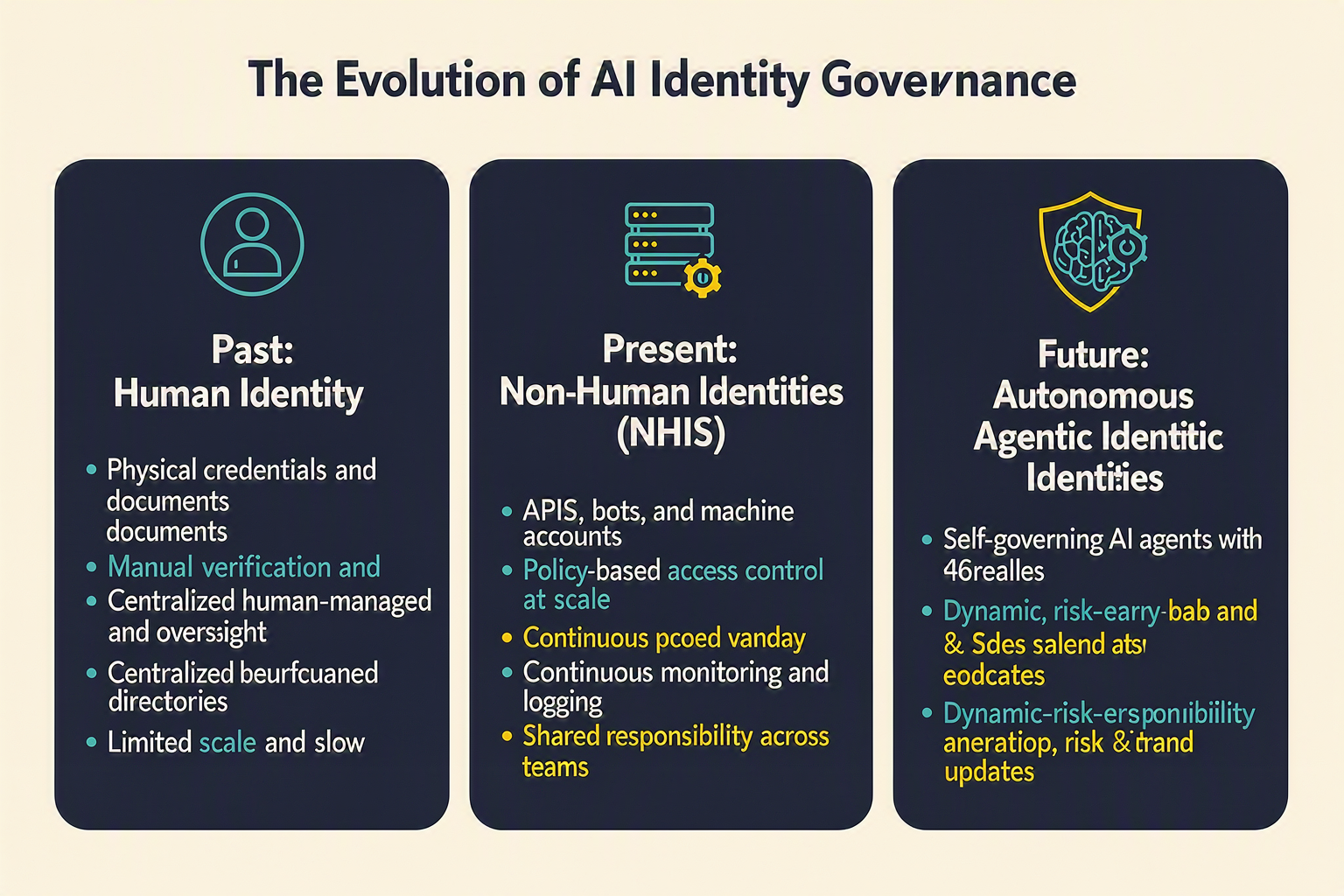 Key Developments in Agentic Identity Frameworks (TABLE)