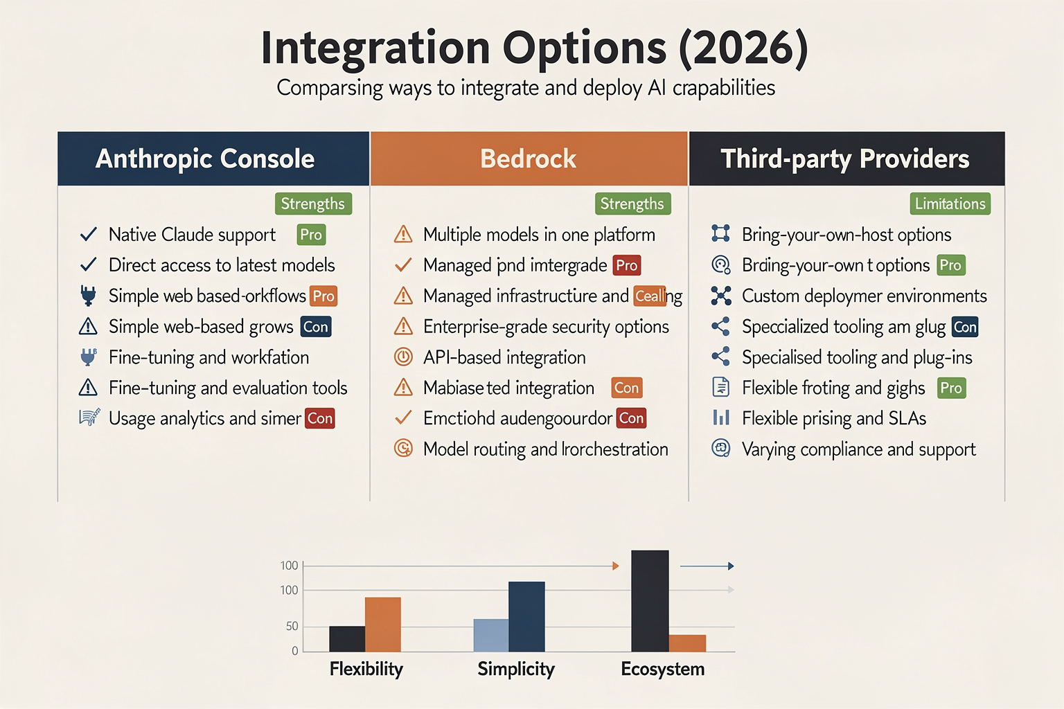 Comparing Integration Options: Anthropic Console, Bedrock, Third-party Providers