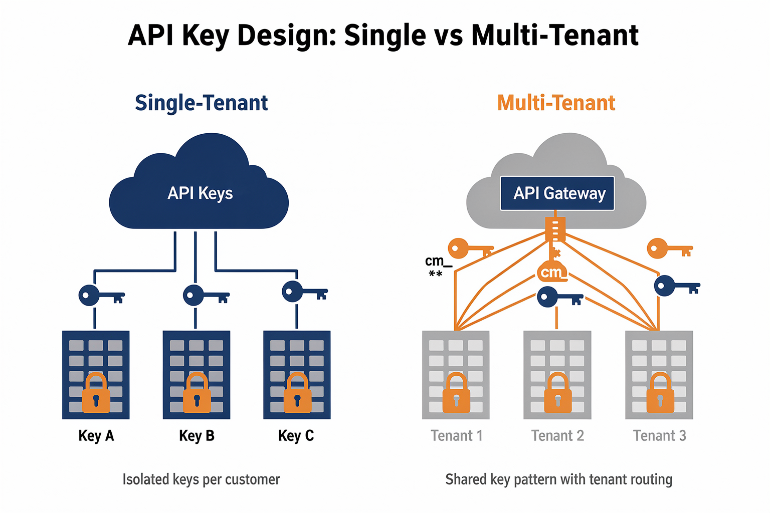 Architectural Overview: Multi-Tenant vs. Single-Tenant API Key Design