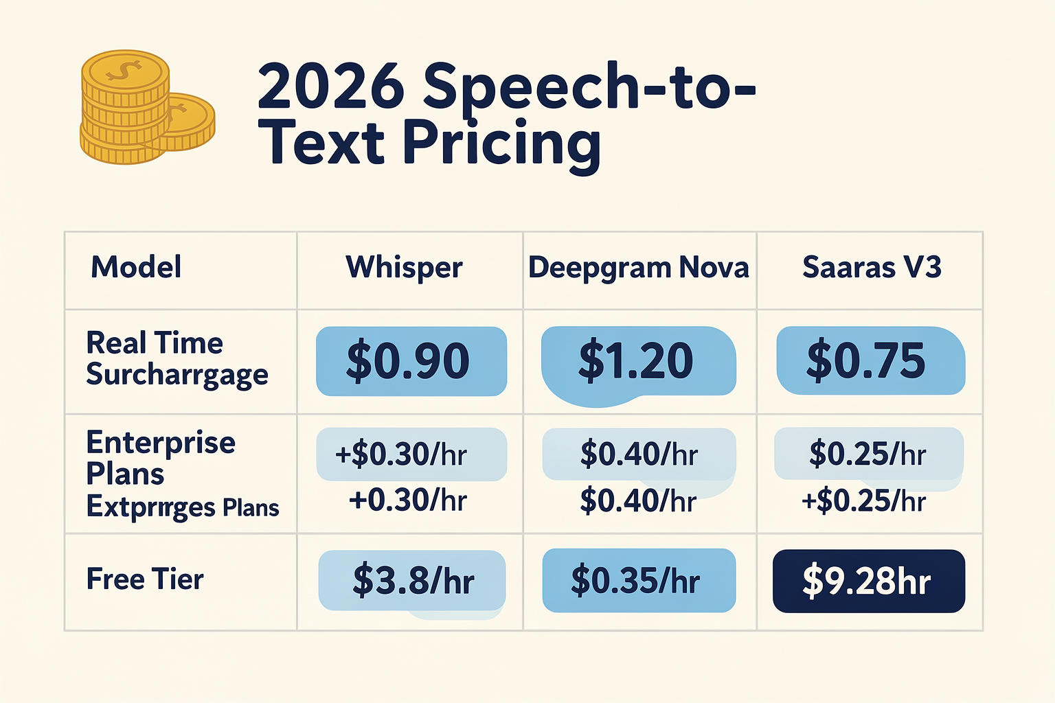 Pricing & Value (TABLE): Cost Structures in 2026