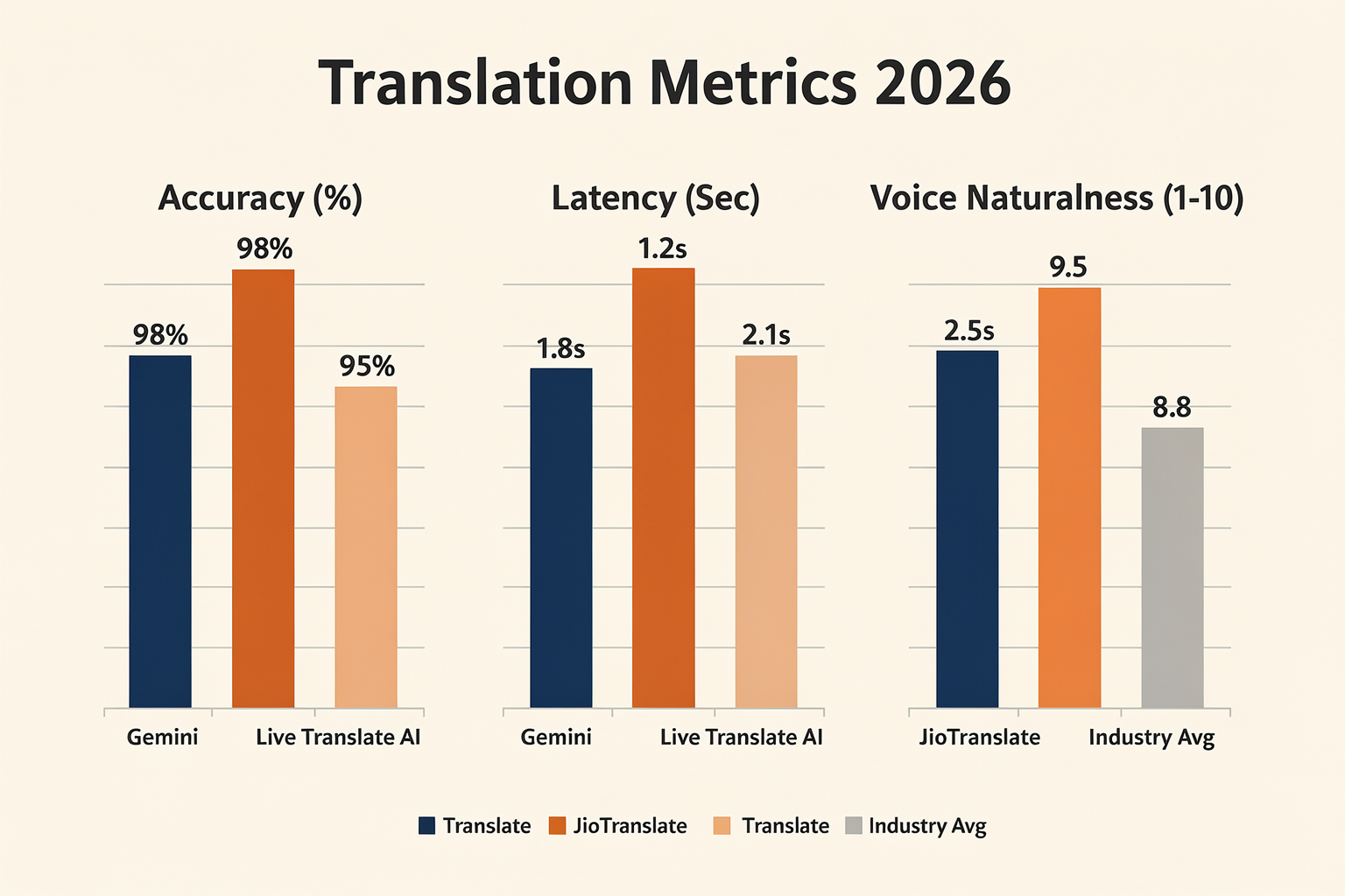Accuracy, Latency & Naturalness: Metrics that Matter