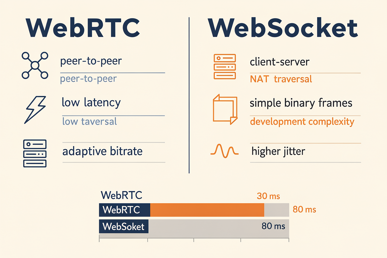 WebRTC vs WebSocket: When to Choose Which