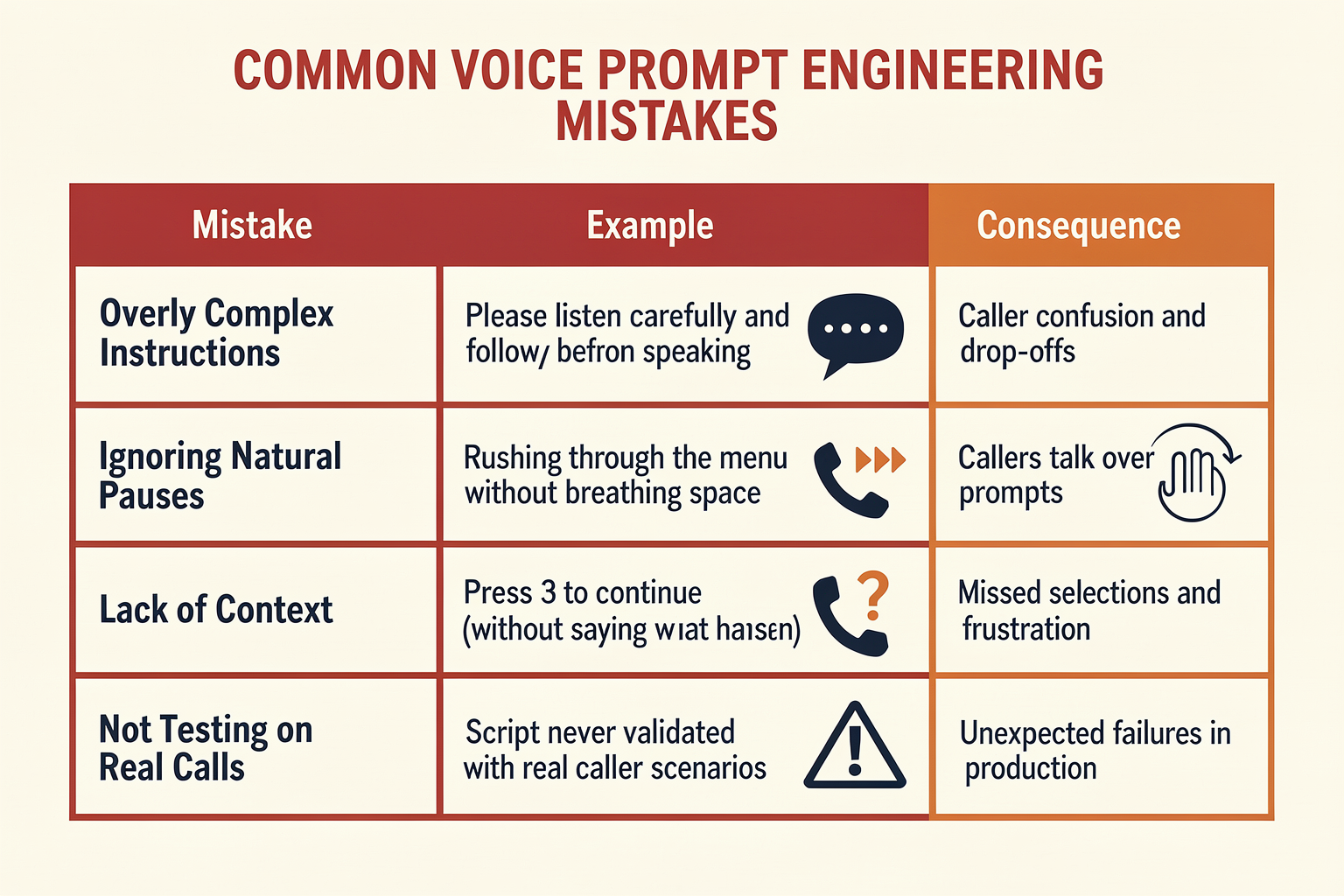 Common Mistakes to Avoid (TABLE)