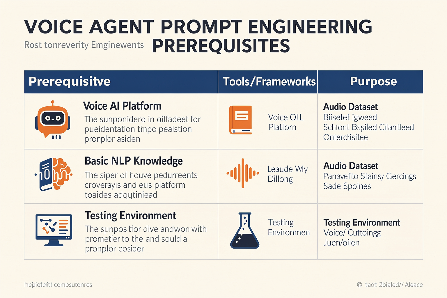 Prerequisites & Setup (TABLE)