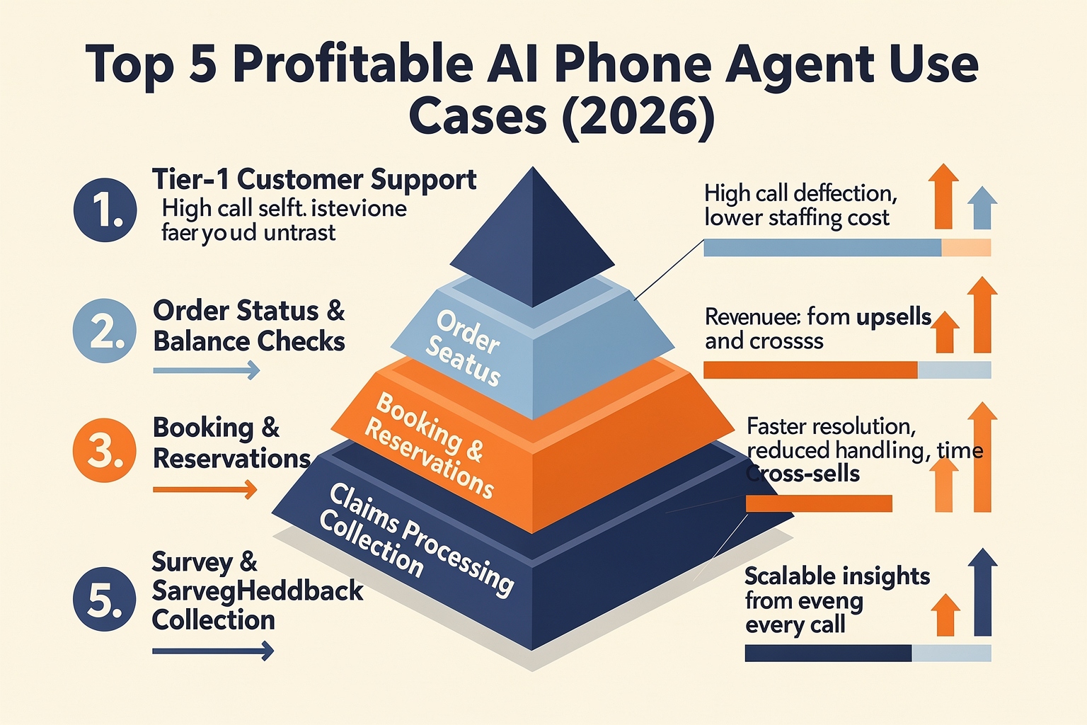 The Big Five: Most Profitable Use Cases for AI Phone Agents