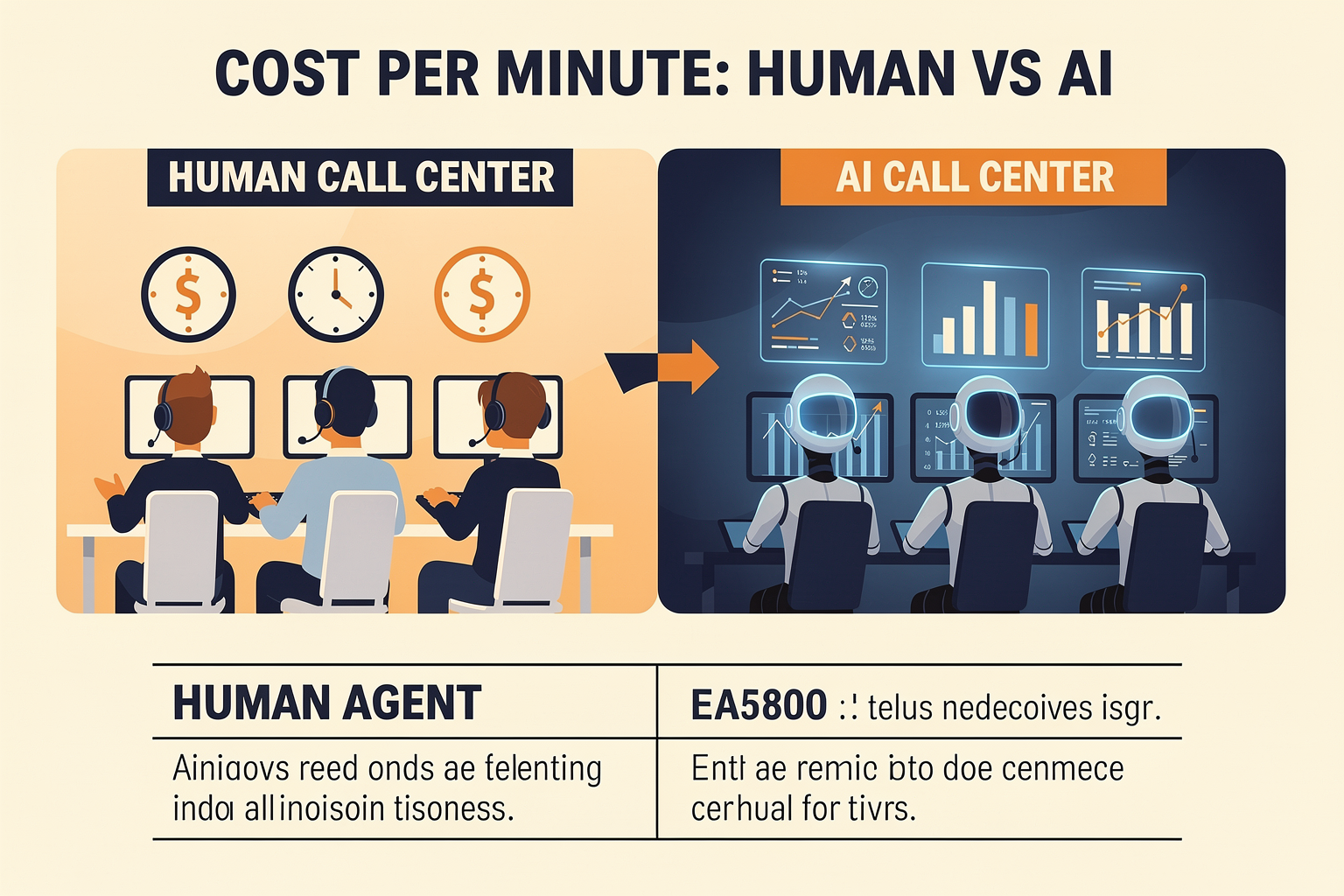 Comparing Human Agents vs AI Voice Agents: Total Cost of Ownership