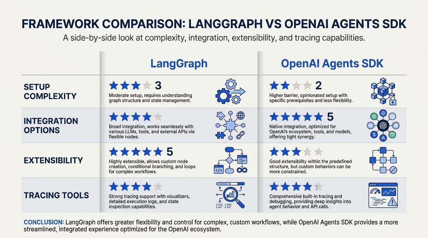 Detailed Framework Comparison (TABLE)