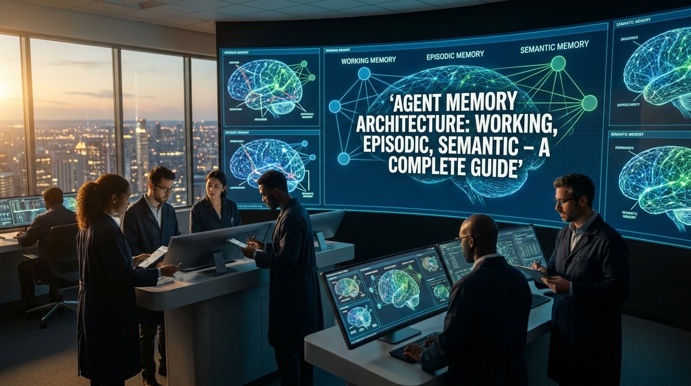 Cover image: Agent Memory Architecture: Working, Episodic, Semantic – A Complete Guide
