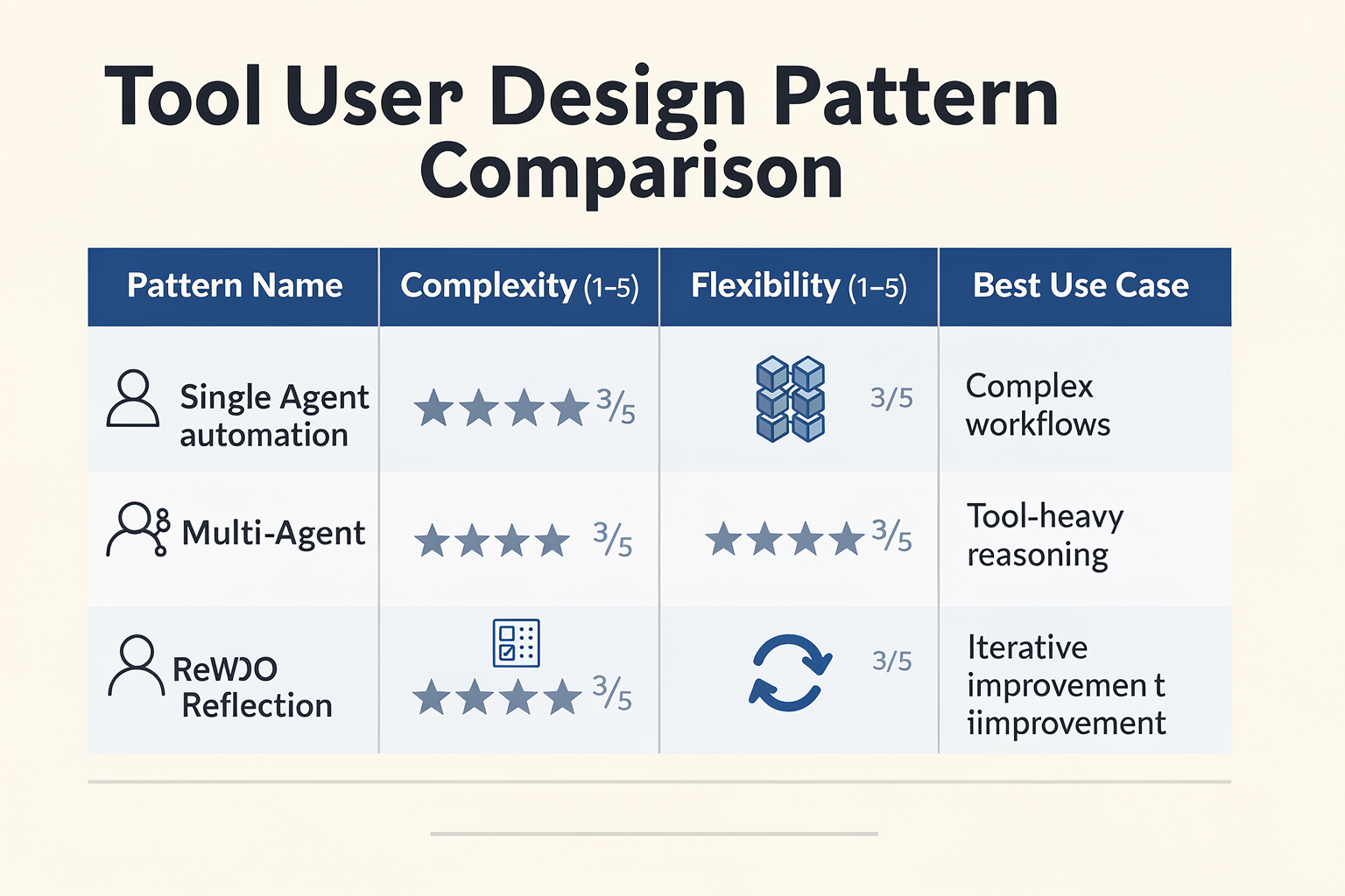 Comparison of Design Patterns