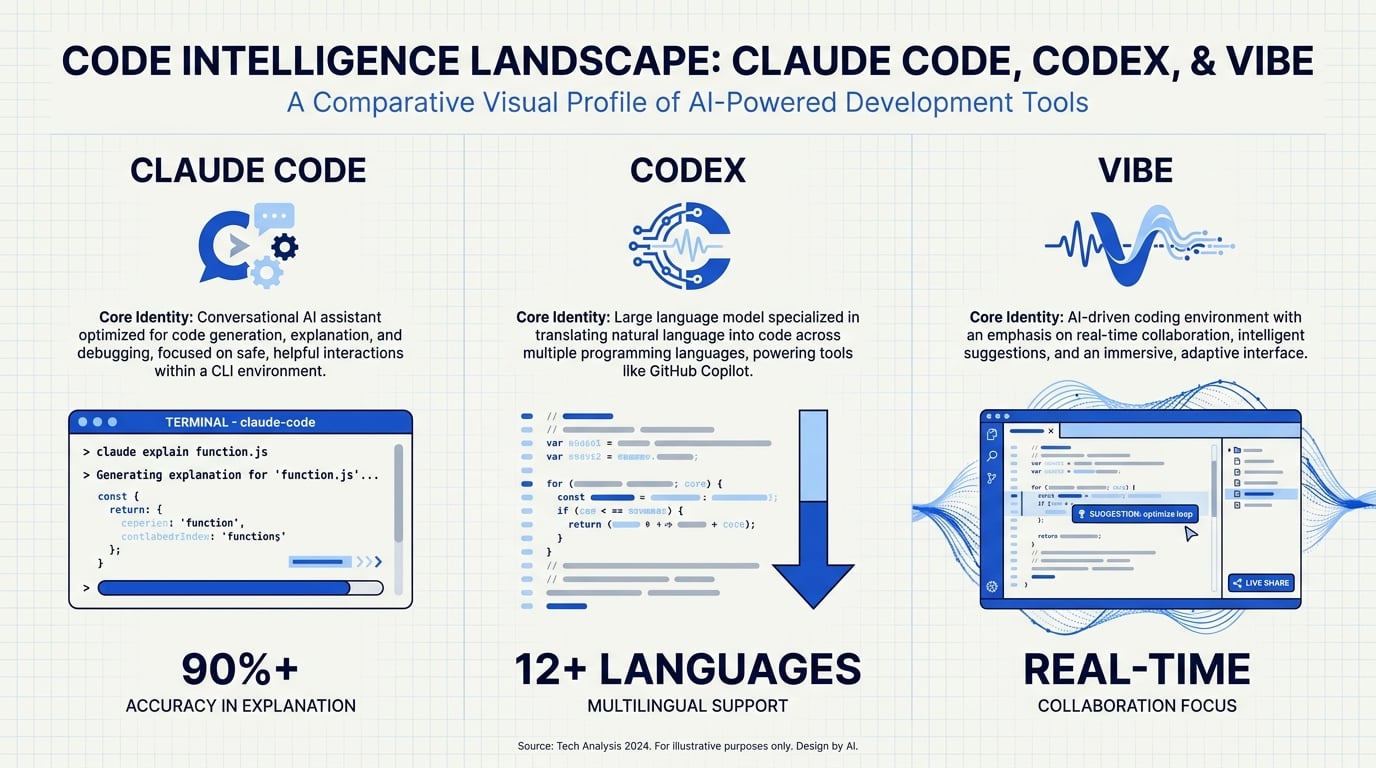 Overview: Claude Code, Codex, and Vibe at a Glance
