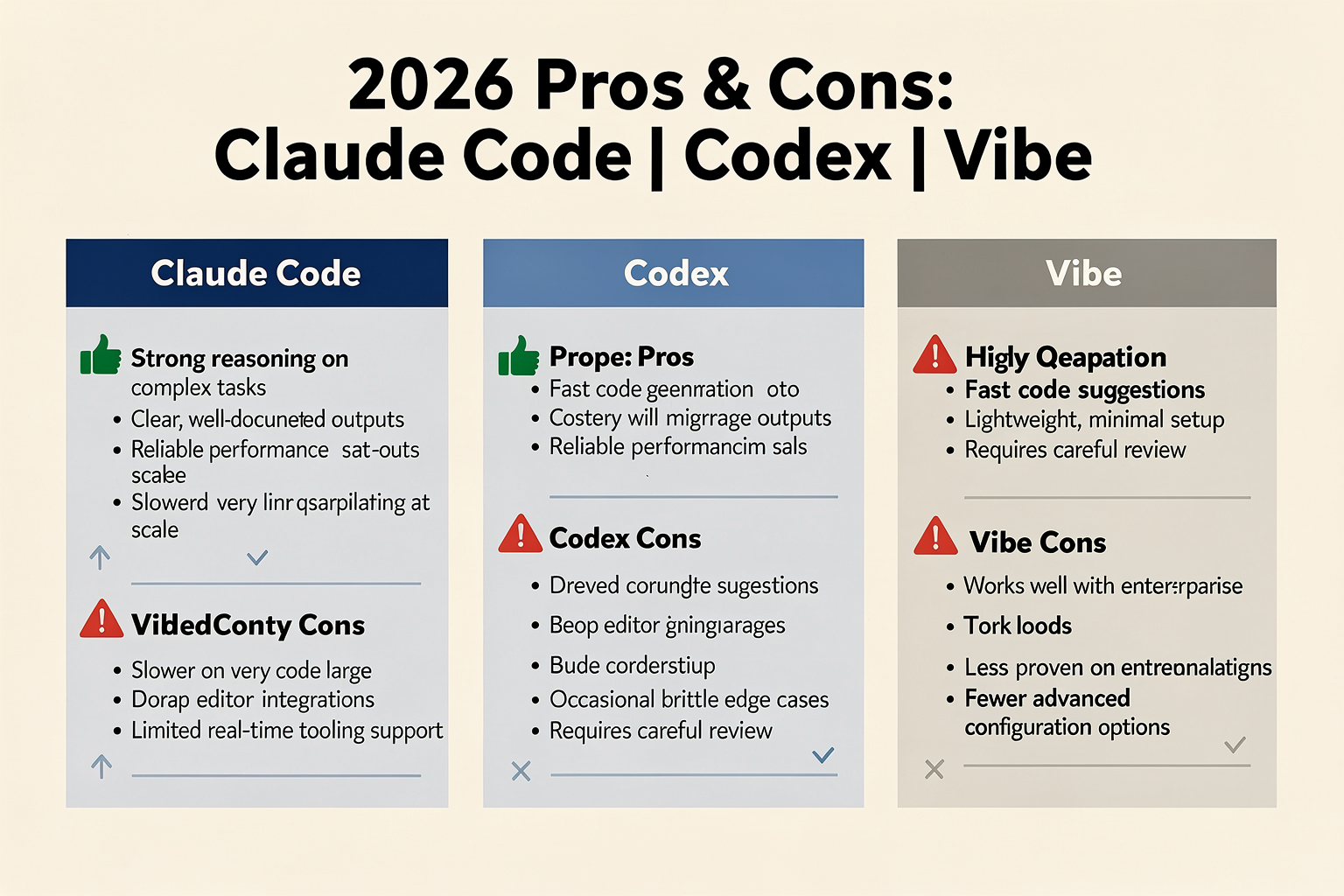 Pros and Cons (TABLE)