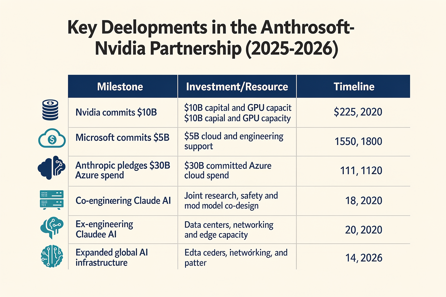 Key Developments (TABLE)
