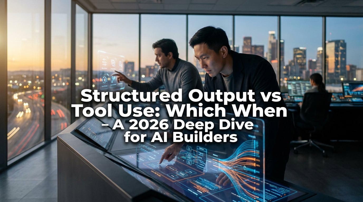Cover image: Structured Output vs Tool Use: Which When – A 2026 Deep Dive for AI Builders