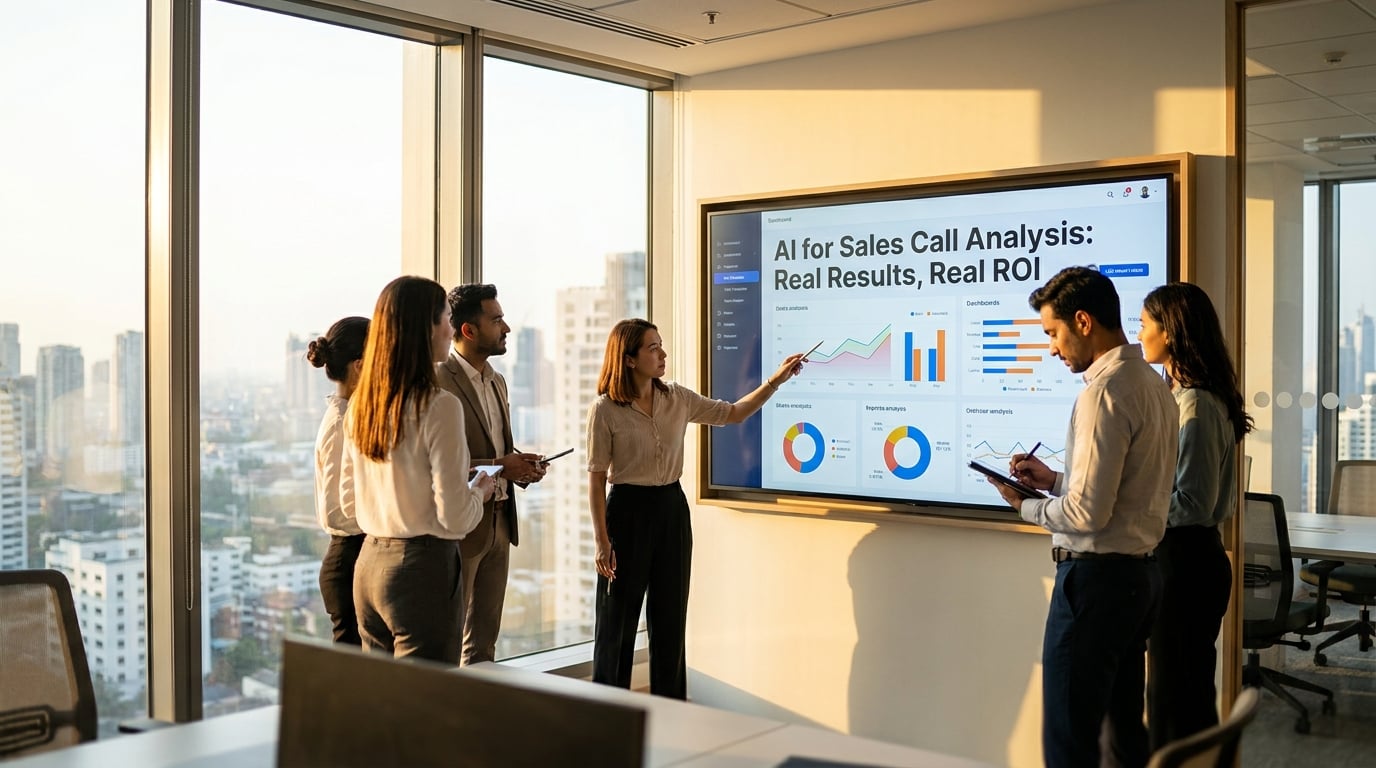 Cover image: AI for Sales Call Analysis: Real Results, Real ROI