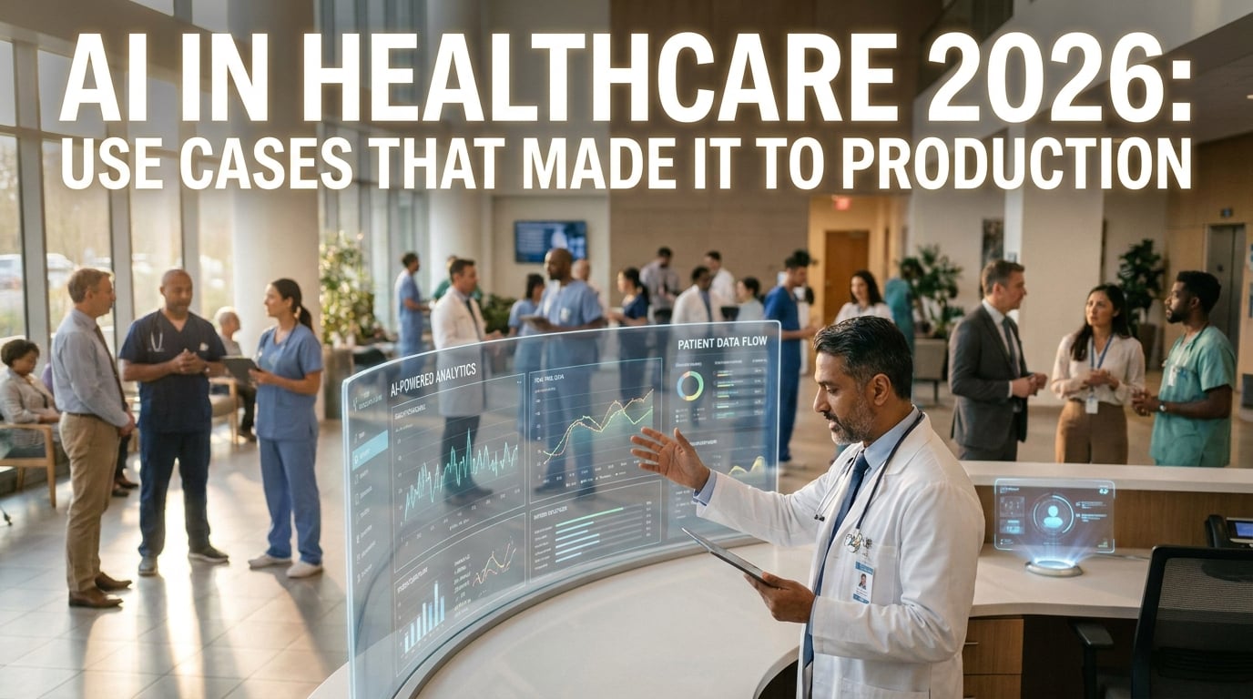 Cover image: AI in Healthcare 2026: Use Cases That Made It to Production