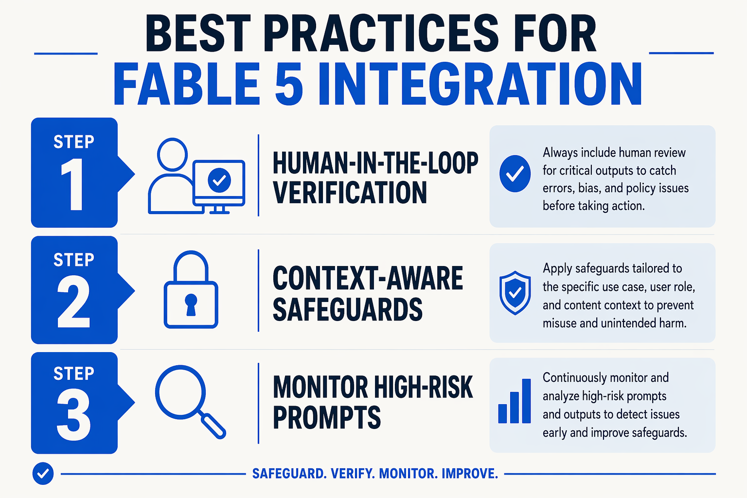 What This Means For You: Guidelines for Safe AI Deployment (TABLE)