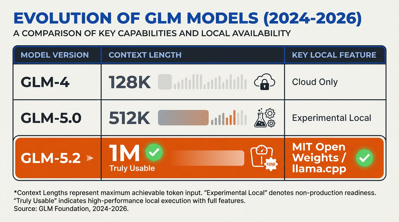 Key Developments: GLM-5.2 vs. Predecessors (TABLE)