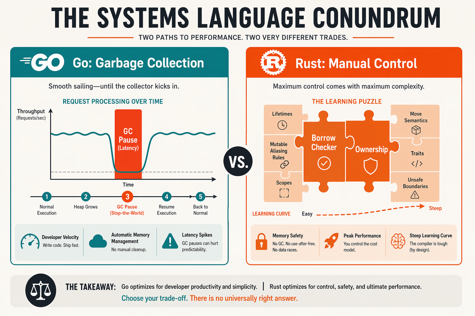 The Great Divide: Memory Safety, Garbage Collection, and Goroutines