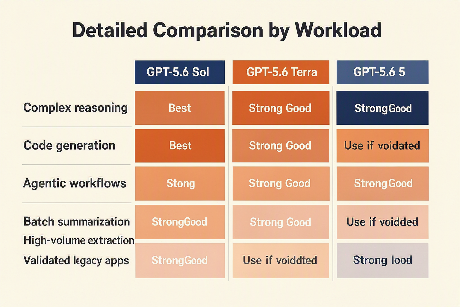 Detailed Comparison (TABLE)