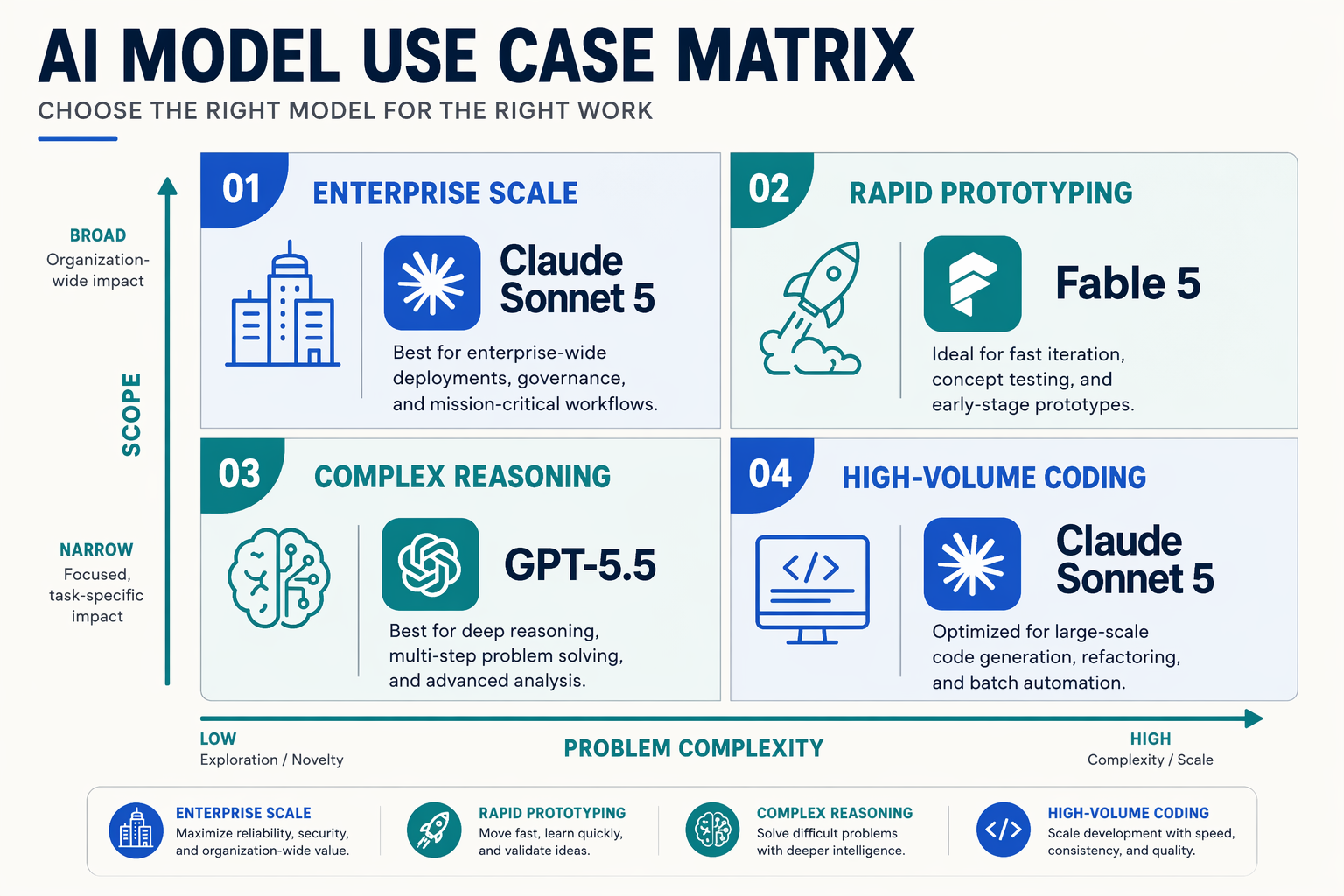 What This Means For You: Recommended Models by Use Case (TABLE)