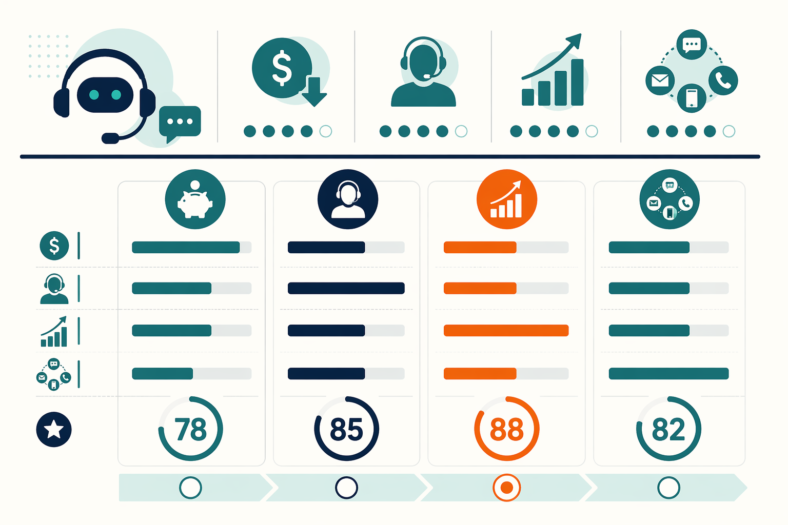 Create a polished six-card use-case matrix titled At a Glance: 2026 Verdict