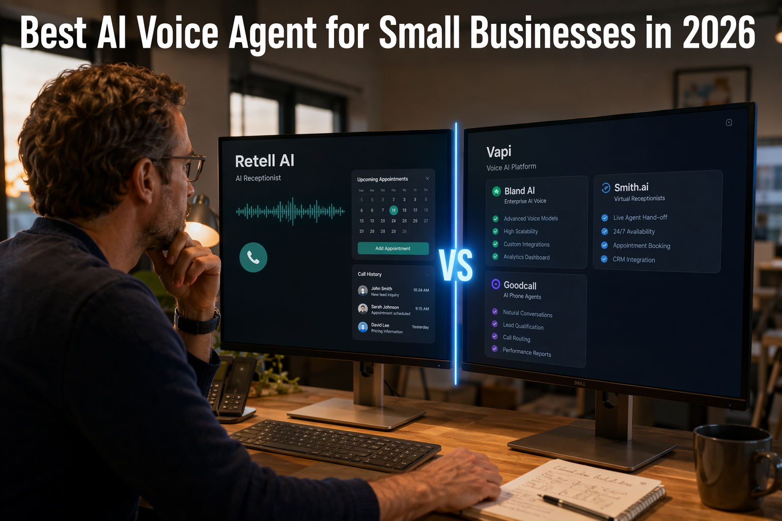 Best AI Voice Agent for Small Businesses in 2026: 6 Platforms Compared