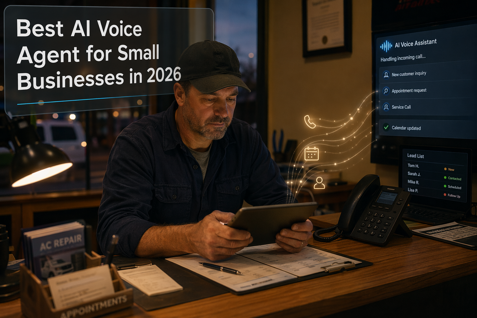 Best AI Voice Agent for Small Businesses in 2026: Inbound Calls, Booking & Missed-Call Recovery