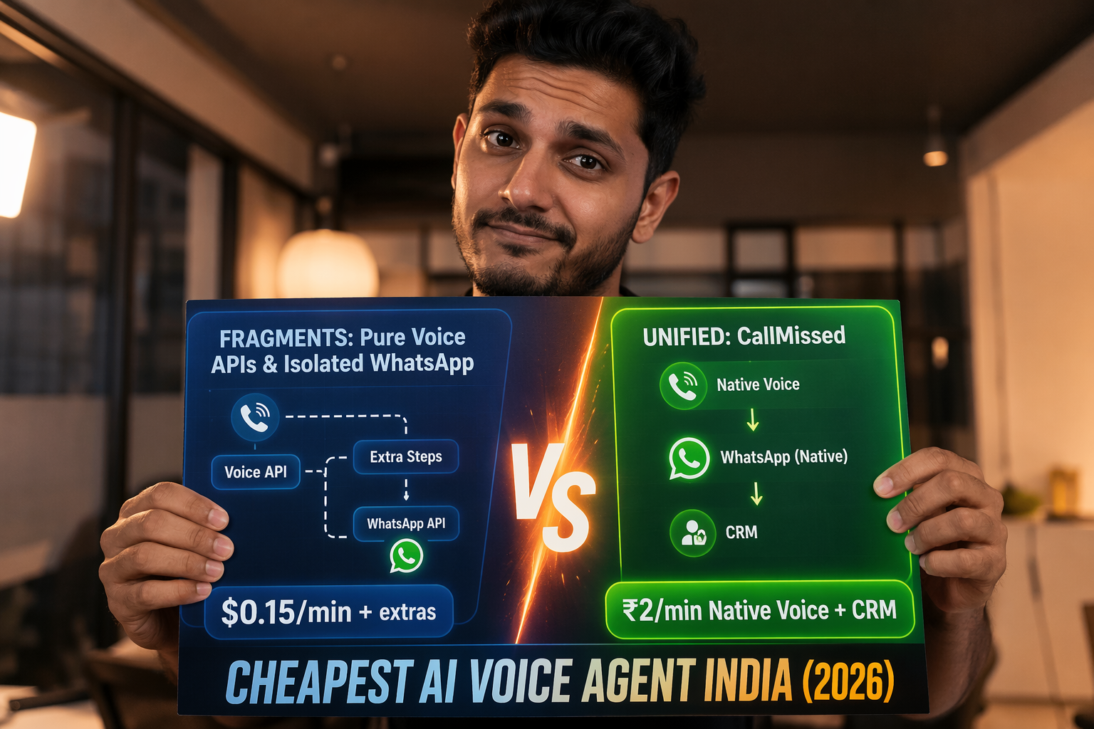 Cheapest AI Voice Agent India: Why CallMissed Beats Vapi, Bolna, & WhatsApp Tools