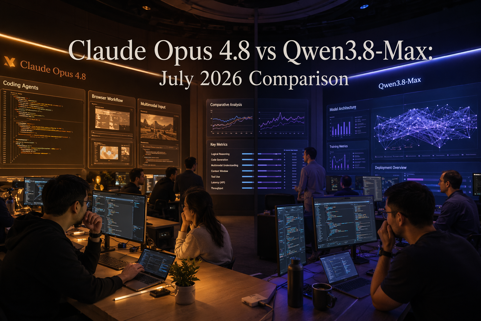 Claude Opus 4.8 vs Qwen3.8-Max: July 2026 Comparison