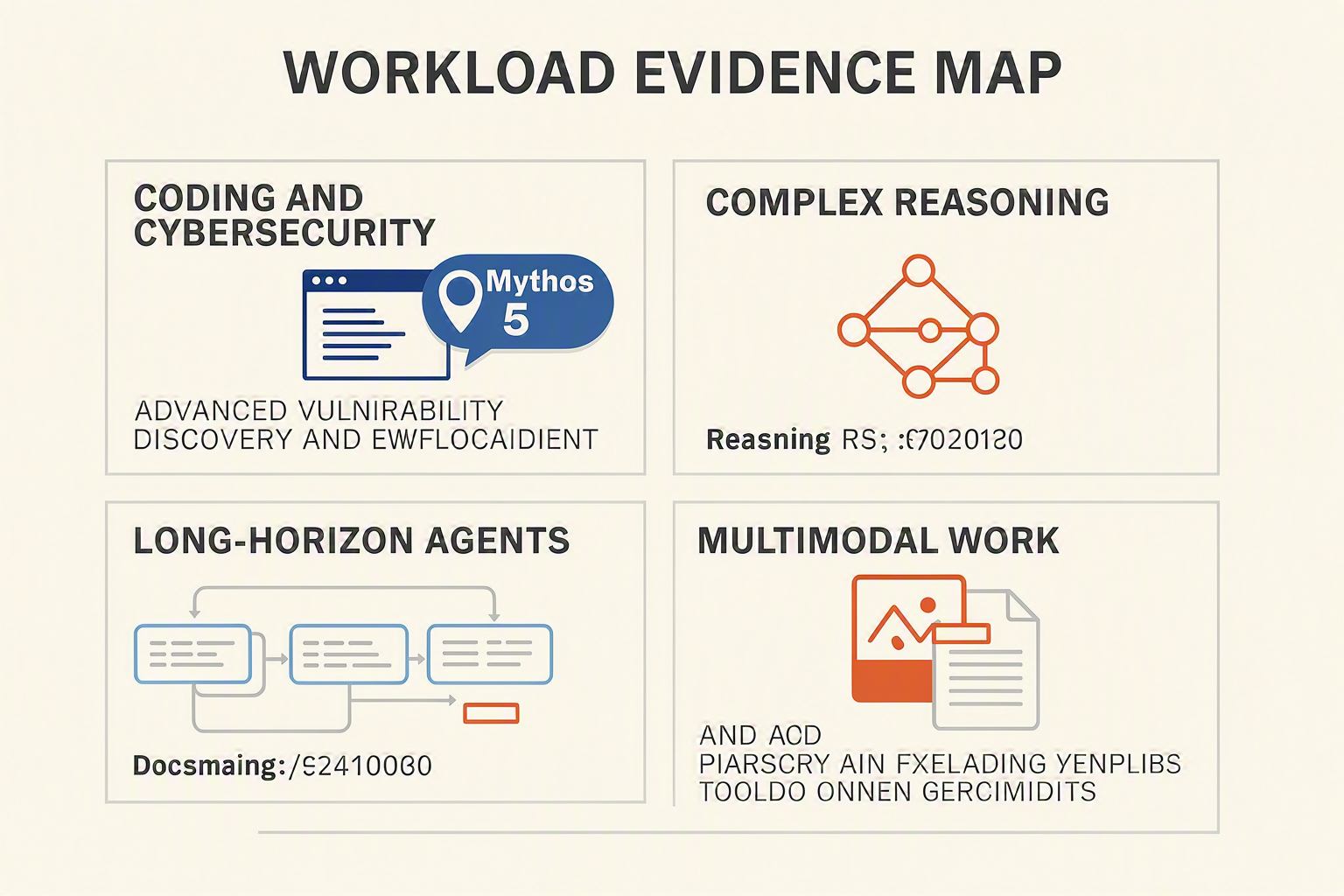 A four-quadrant capability map titled WORKLOAD EVIDENCE MAP