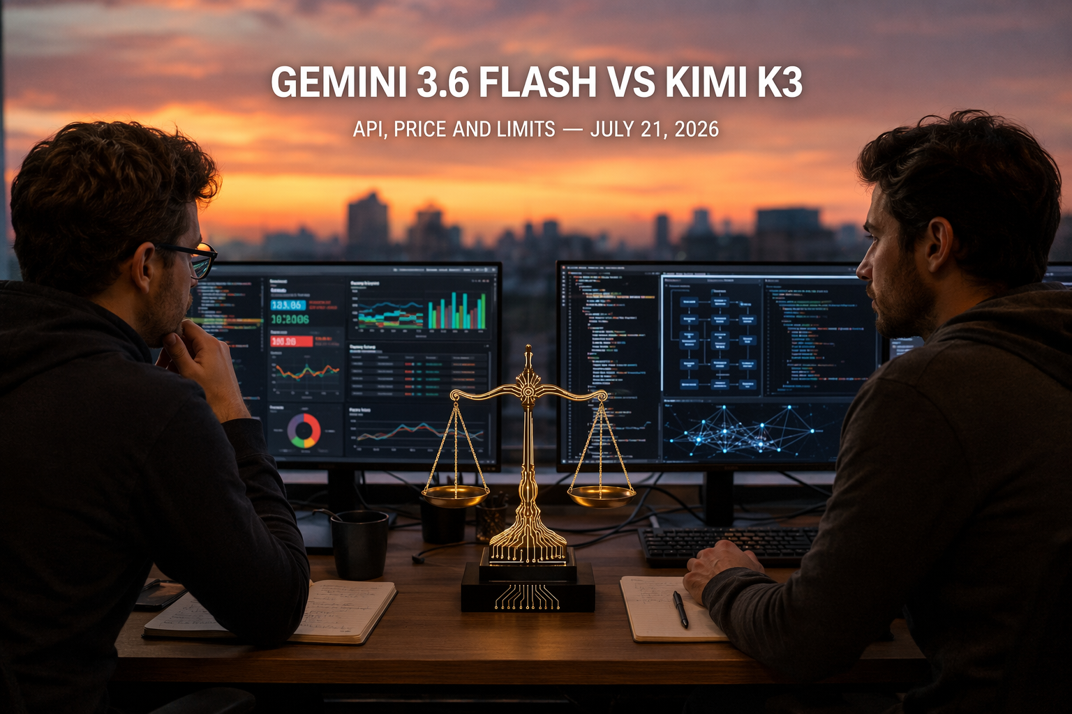 Gemini 3.6 Flash vs Kimi K3: API, Price and Limits (2026)