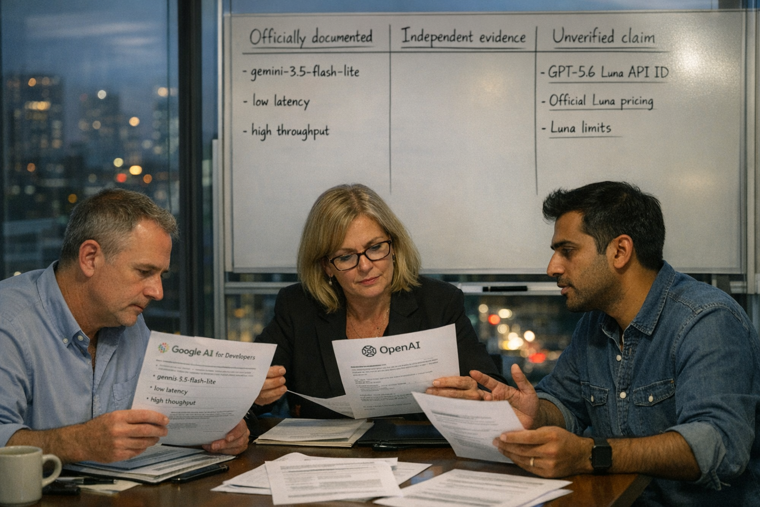 An expert review roundtable in a glass-walled research office, with documentation specialists examining printed