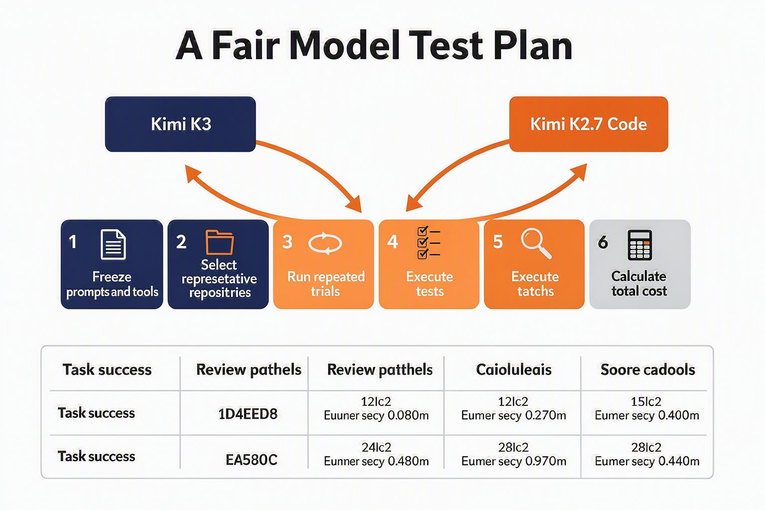 Create a mirrored A/B evaluation pipeline titled A Fair Model Test Plan