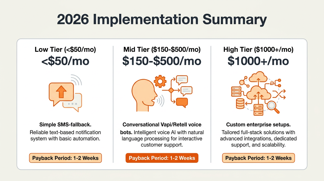 An executive summary card graphic titled '2026 Implementation Summary'